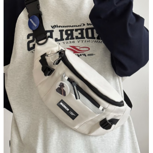 Crossbody bag, fashion brand, Hong Kong style, chest bag, new style, military style, large capacity, casual, single shoulder bag, cycling, sports, waist bag